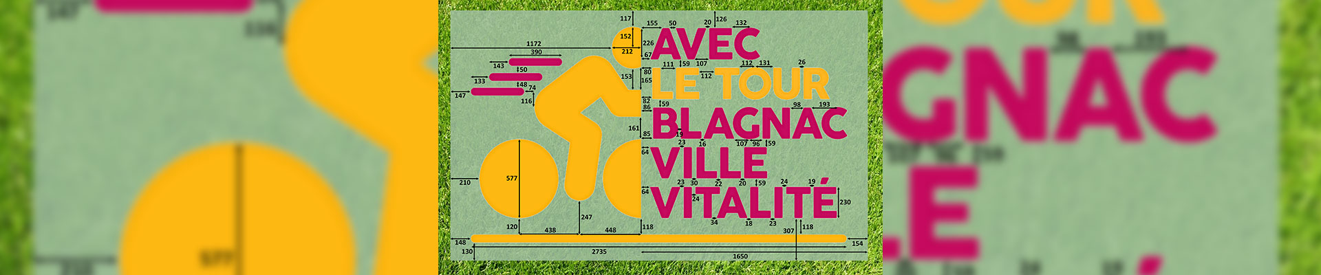 Logotipo monumental Tour de Francia, comunicación, comunidad, empresa
